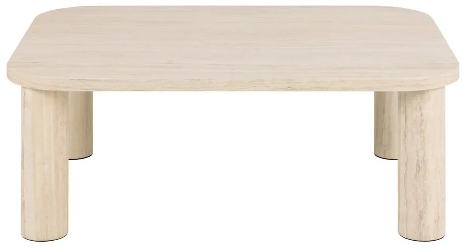 Béžový konferenčný stolík v dekore mramoru 75x100 cm Solano – Actona