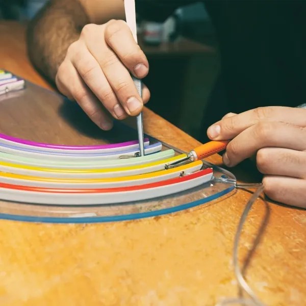 LED Kúpeľňový pásik NEON EKO-FLEX LED/250W/12V IP65 25m oranžová