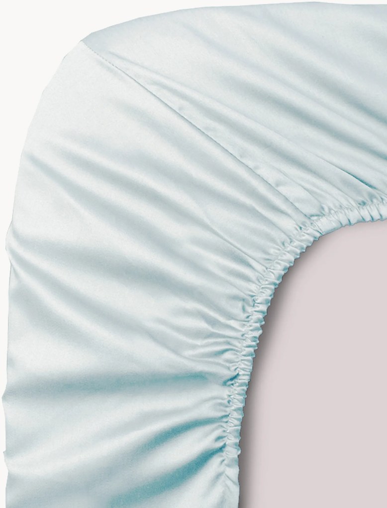 Elastická plachta z bavlneného saténu Boxspring Ava