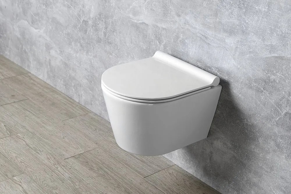 GSI GSI, KUBE X, NORM WC sedátko Soft Close SLIM, duroplast, biela, MS76SN11