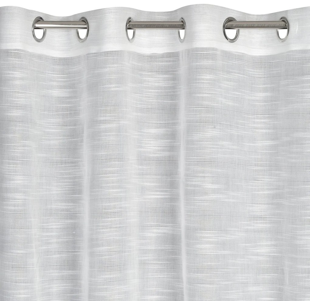 ZÁCLONA NA KRÚŽKOCH ASTERA 140X250 CM BIELA