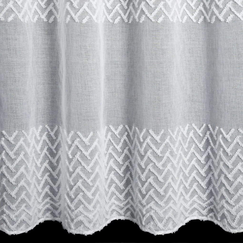 ZÁVES NA KRRÚŽKOCH ESTERI 140X250 CM BIELA