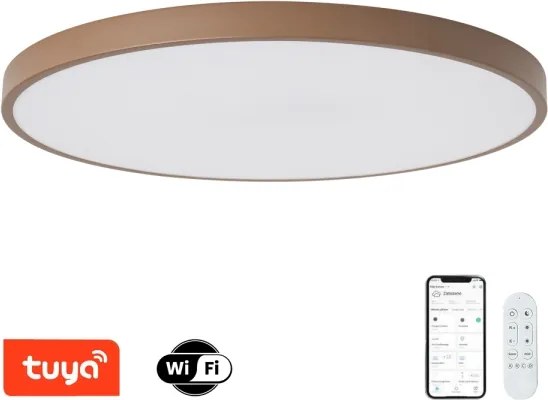 Brilagi-LED Stmievateľné svietidlo POOL SMART LED/128W/230V 100 cm Wi-Fi Tuya + diaľkový ovládač hnedá