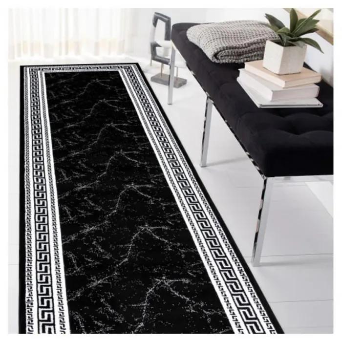 Kusový koberec Rasmus čierny atyp 60x200cm