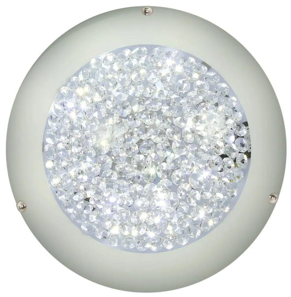 CLX Moderné prisadené stropné LED osvetlenie PESCIA, 10W, studená biela, 30cm, okrúhle