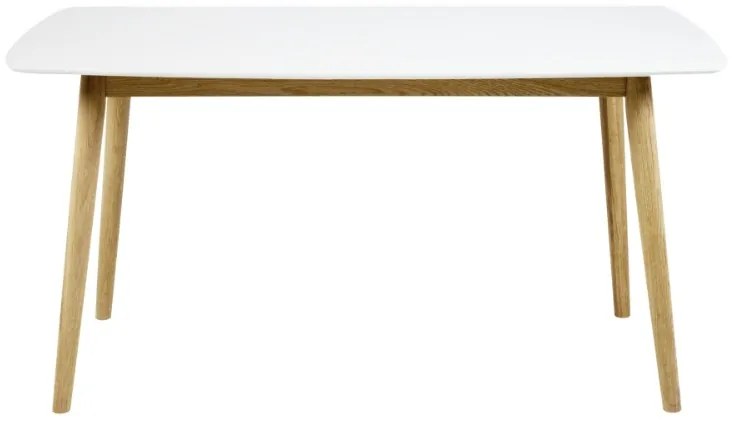 Jedálenský stôl Naiara 150 cm dub biely lak