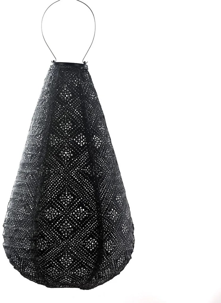 Lumiz SOLÁRNY LAMPÁŠ DROP 48X28 CM TMAVOSIVÁ