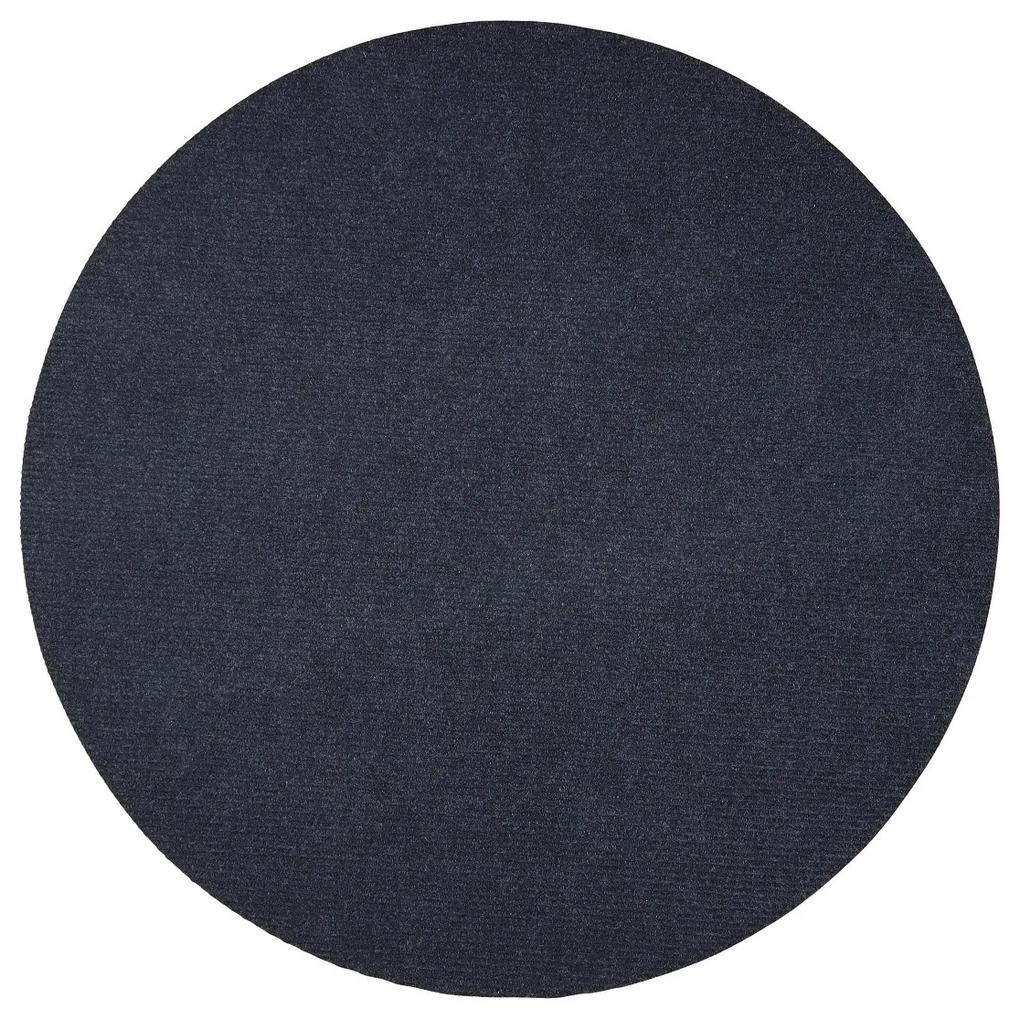 Vopi koberce Kusový koberec Quick step antracit kruh - 160x160 (priemer) kruh cm