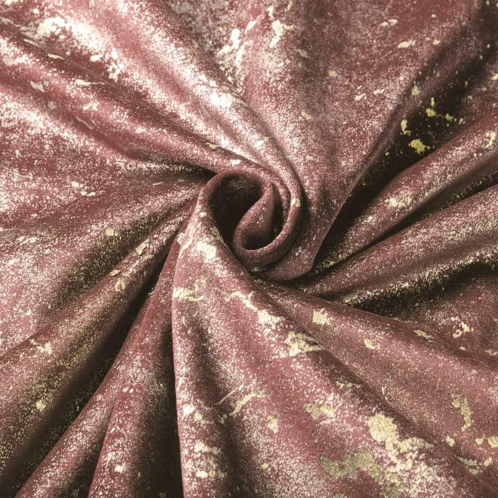 Biante Zamatový obdĺžnikový obrus Isabela IBL-013 Gold Design staroružový 80x120 cm