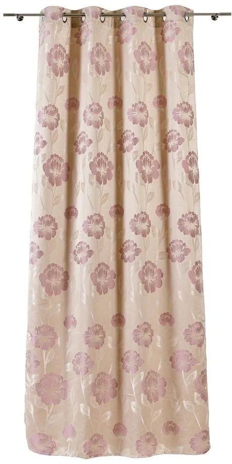 Béžový záves 140x245 cm Izolde – Mendola Fabrics