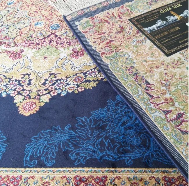 Koberec Exkluzívny Qum Silk 01 modrý