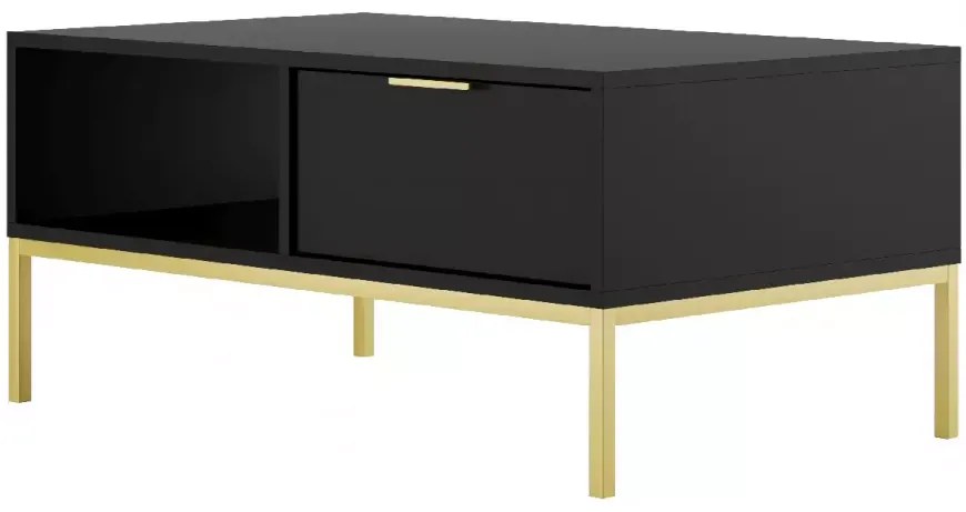 Konferenční stolek Austin 100 cm černá/zlatá
