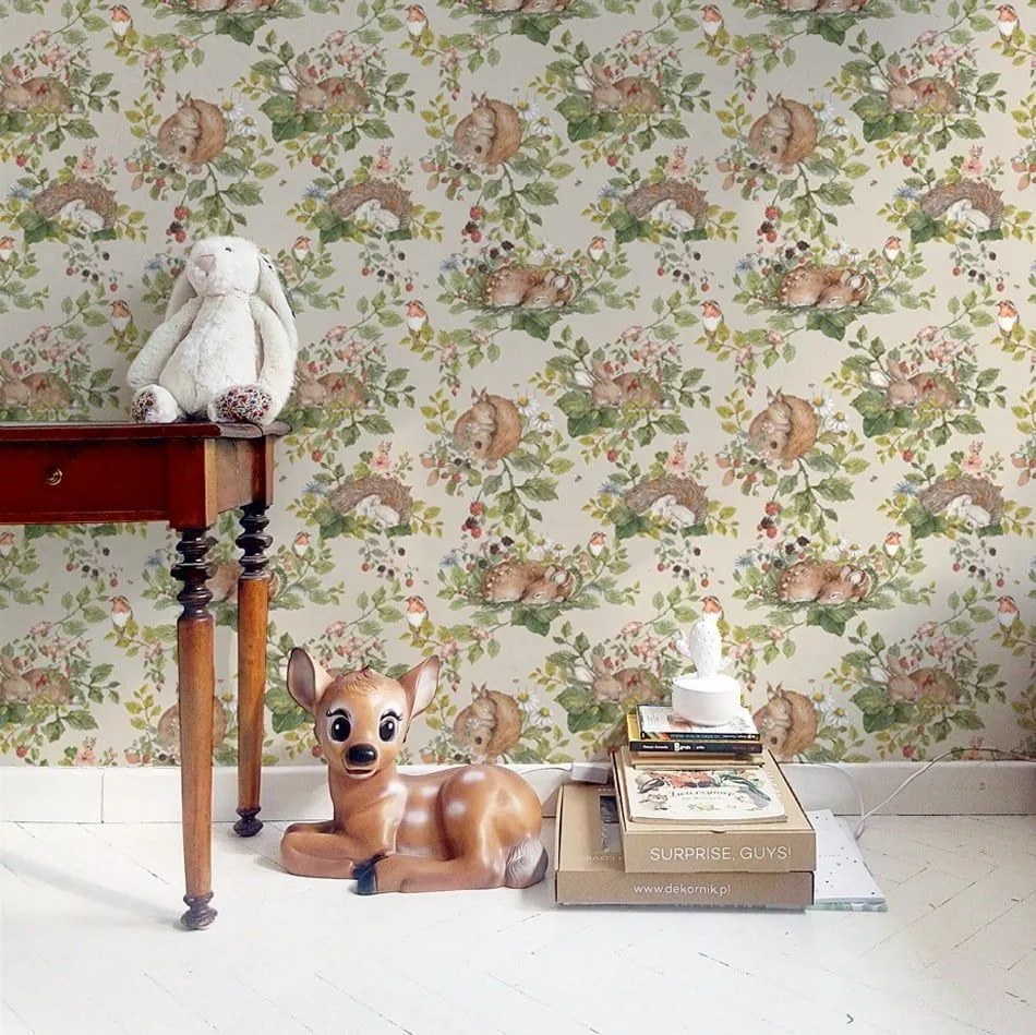 Tapeta malé ospalé zvieratká 280x50 cm