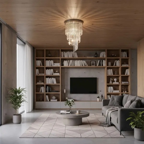 Ideal Lux-Krištáľový prisadený luster CARLTON 8xE14/40W/230V pr.40cm lesklý chróm