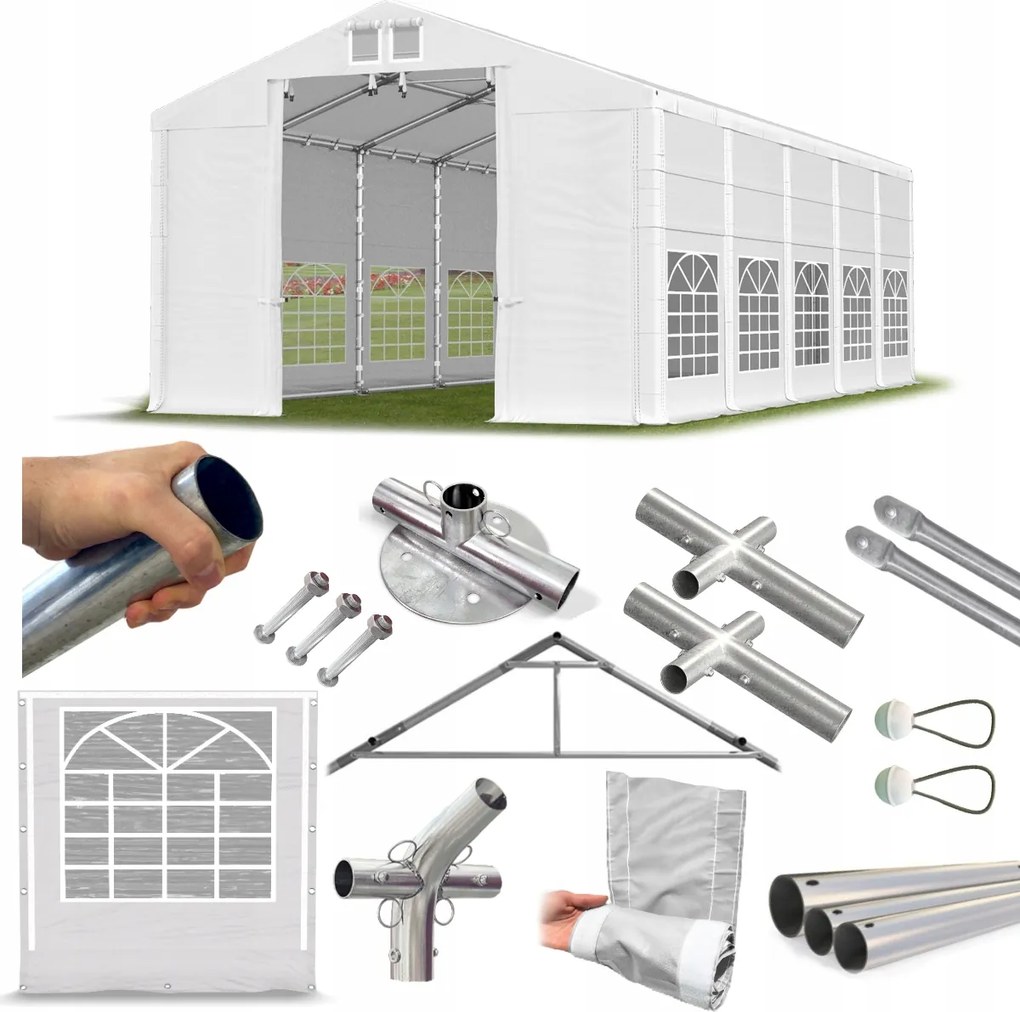 Obchodný stan 6x10 m [4 m] Záhradný Das 560 W