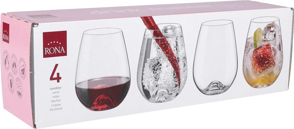 Rona poháre na nealko Drink Master 330 ml 4 ks