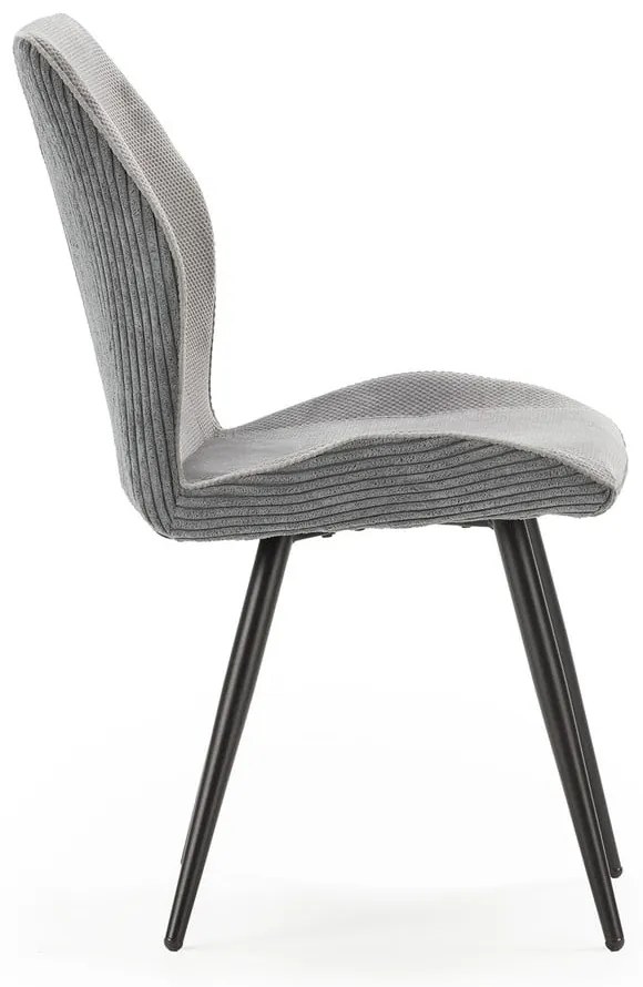 Svetlosivé menčestrové jedálenské stoličky v súprave 2 ks Adaya – Marckeric