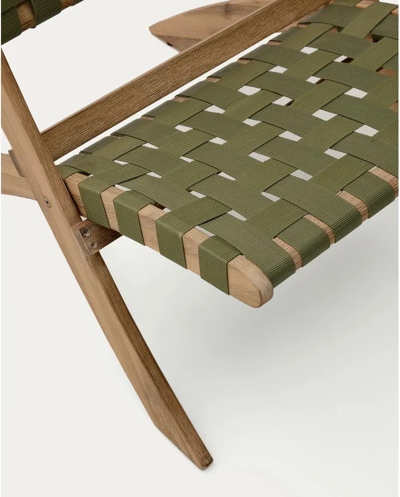 Zelené drevené záhradné kreslo Chabeli – Kave Home