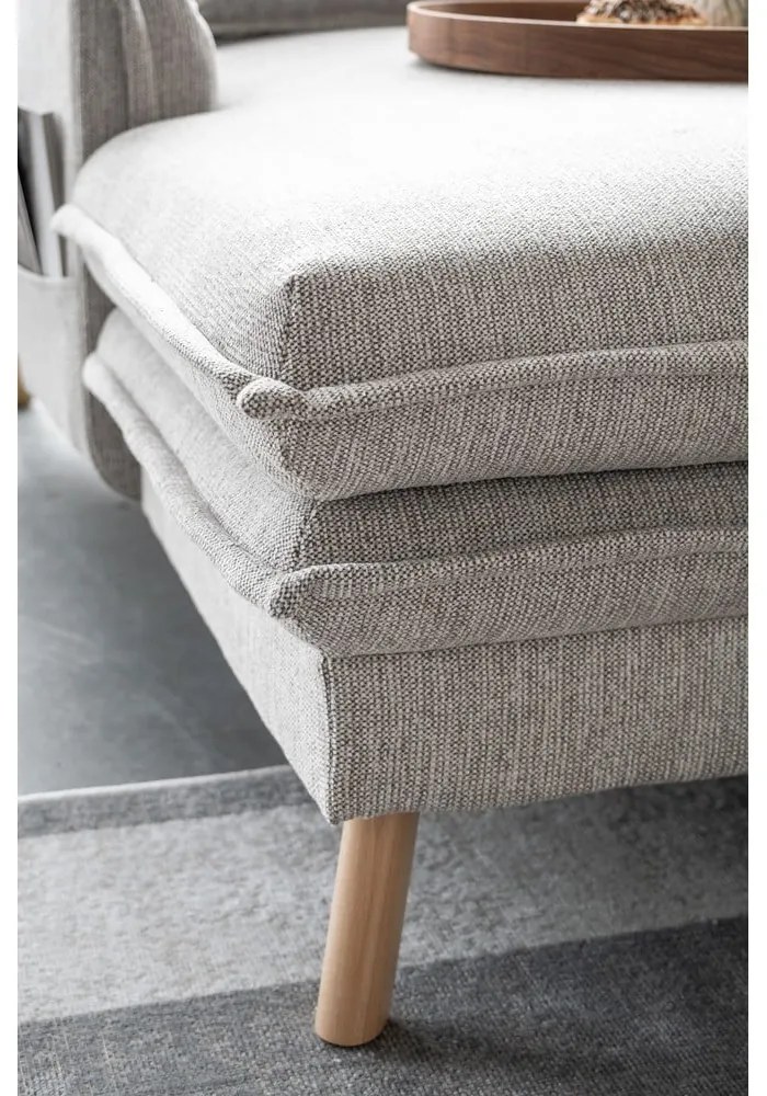 Béžová rozkladacia rohová pohovka (pravý roh/do tvaru "U") Charming Charlie – Miuform