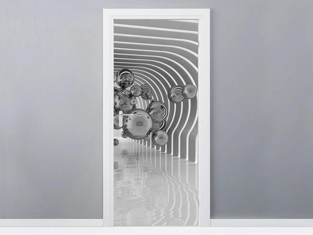 Gario Fototapeta na dvere Futuristické bubliny 3D Veľkosť: 95 x 205 cm, Materiál: Samolepiaca