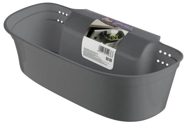 Závesný odpadkový kôš na dvierka BIO, sivý