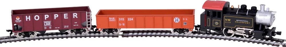 Jokomisiada Elektrický vlak, klasická parná lokomotíva s riadiacou jednotkou H0 1:87 RC0643