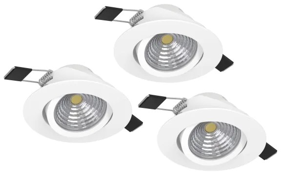 Eglo 900745 - SADA 3xLED Stmievateľné svietidlo SALICETO 3xLED/6W/230V biela