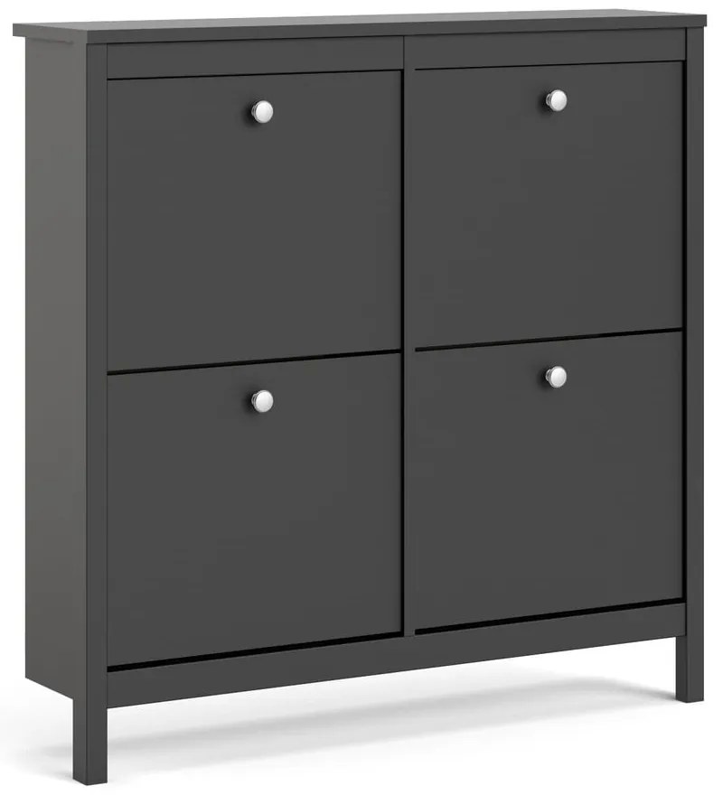 Čierna výklopná skrinka na topánky Madrid – Tvilum