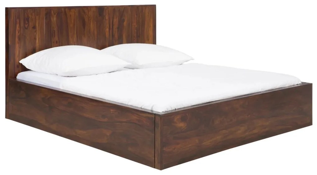 furniture-nabytek.cz - Masívna posteľ Palison z palisandrového dreva, lakovaná, hnedá – 192×212×110 cm
