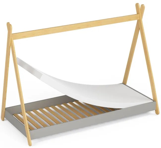 Detská posteľ GEM 80x180 cm, sivá