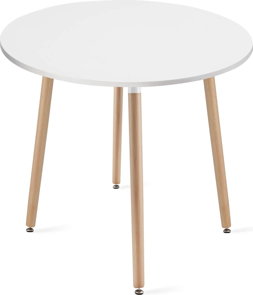 Jedálenský stôl 80 cm biely