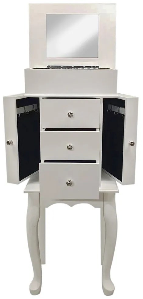 Skrinka na šperky, biela