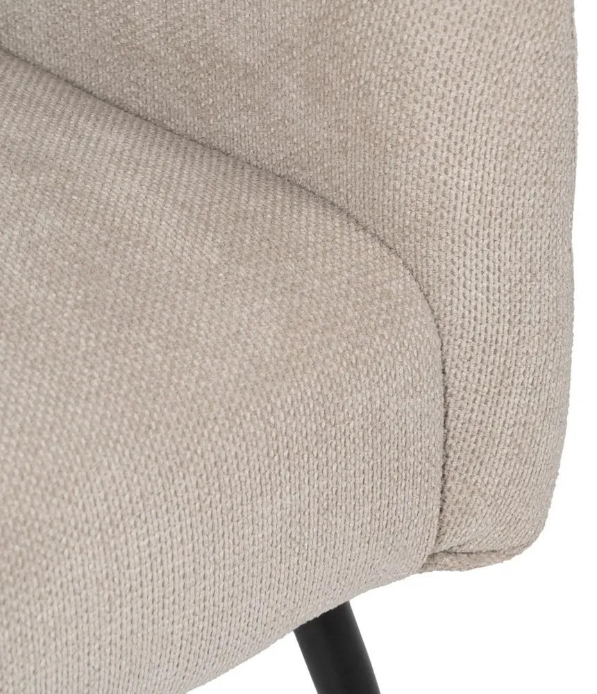 Béžové ženilkové kreslo Classic – Ixia