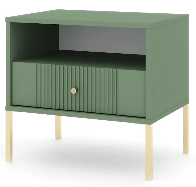 Nočný stolík Iseo II 54 cm zelený