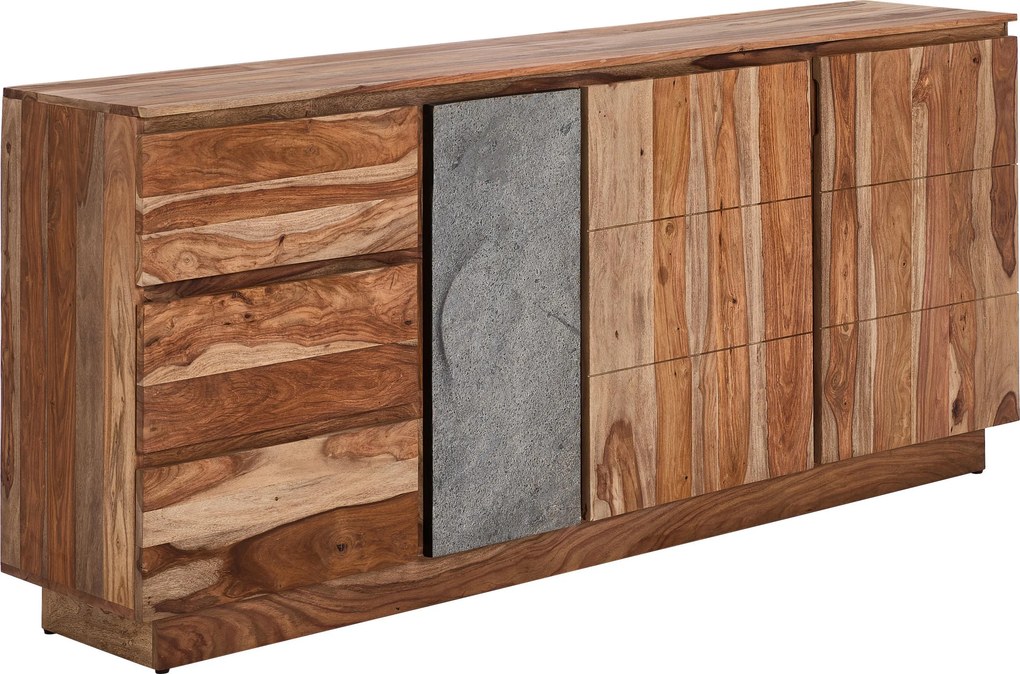 XXXLutz ŠIROKÁ KOMODA, akácia, indický palisander, prírodná farba, 190/85/42 cm Livetastic - Online Only drobný nábytok - 001071011901