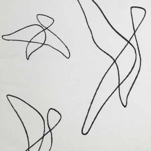 Eglo 420004 - Dekoračný vankúš CHEVERY 45x45 cm biela/čierna