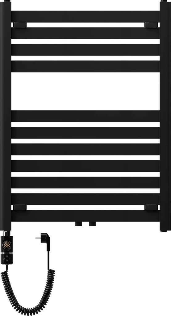 Mexen Uran, elektrické vykurovacie teleso 800x600 mm+ vykurovacia tyč 600 W, čierna, W105-0800-600-2600-70