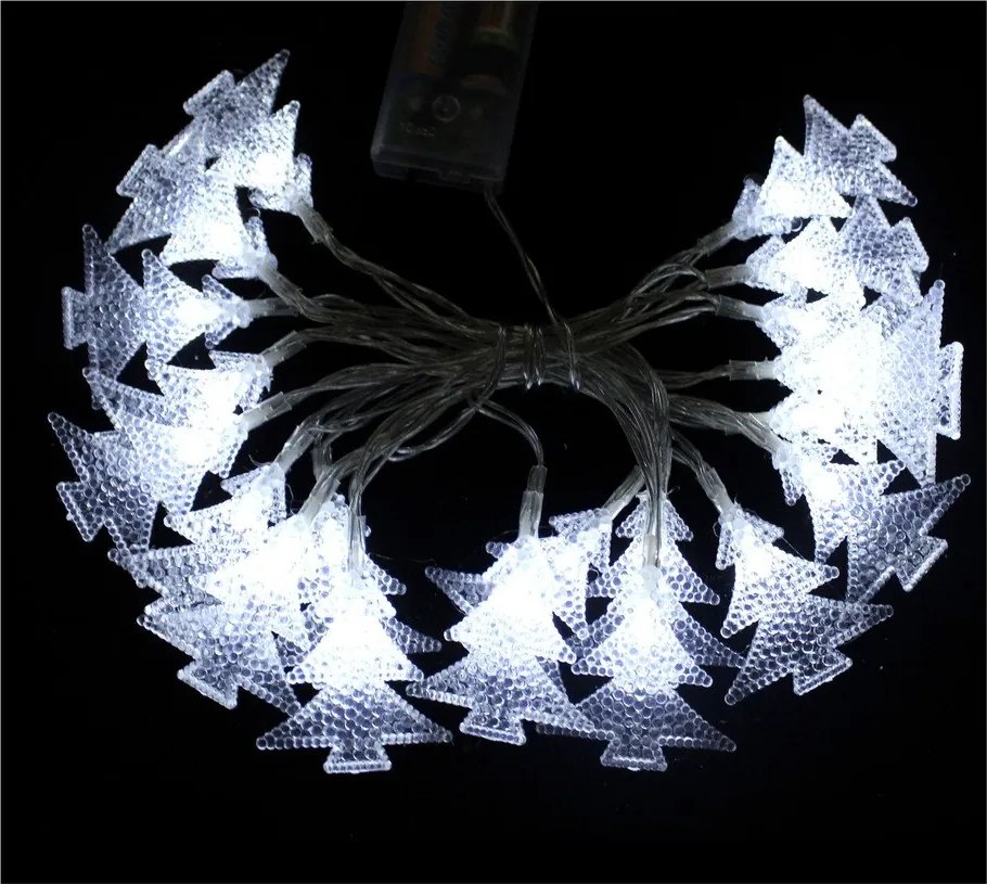 Biela svetelná LED reťaz Unimasa Pino, 20 svetielok