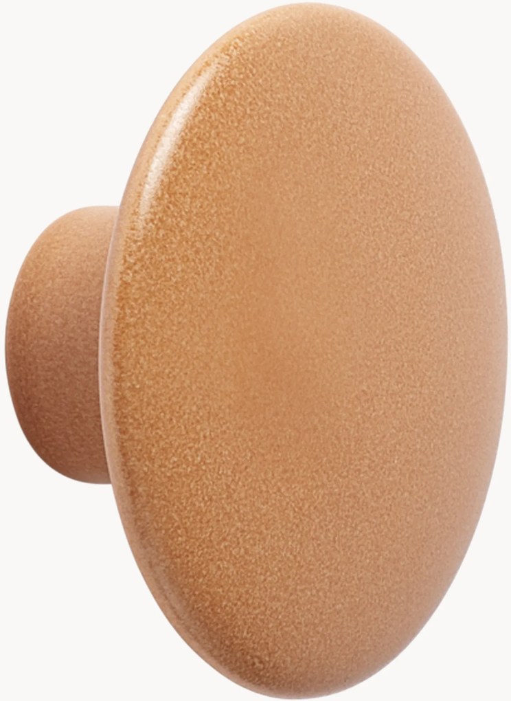 Nástenný háčik z dubového dreva Dots, Ø 9 cm
