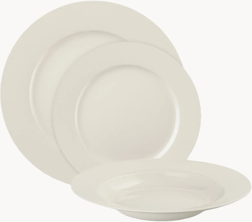Porcelánová súprava riadu Modern, 6 osôb, 18 ks