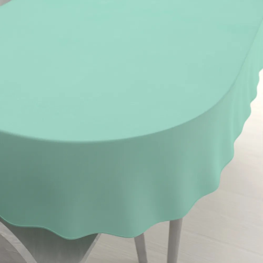 Biante Teflónový oválny obrus - Paris TF-052 Mintový 100x160 cm