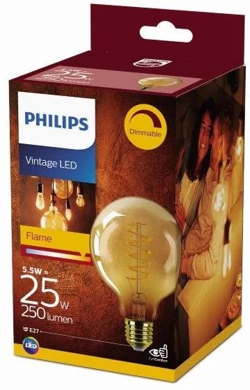 Philips 8718699676070 LED žiarovka Classic Vintage 1x5,5W | E27 | 2000K