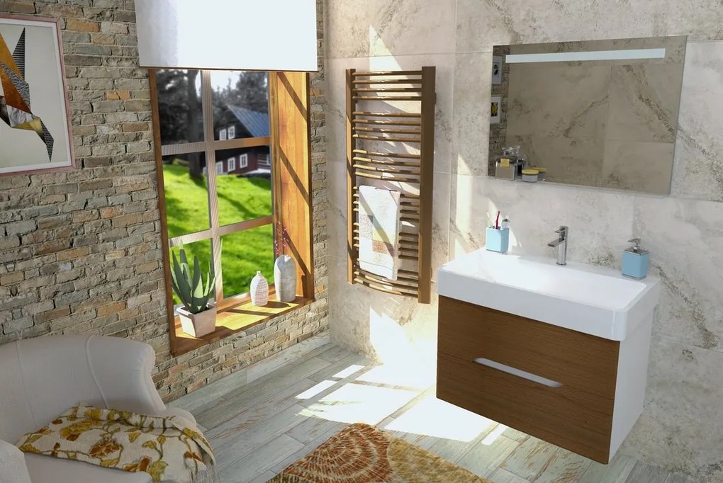 Sapho, EGEON vykurovacie teleso 595x1742 mm, 1057 W, bronz, EG617BR