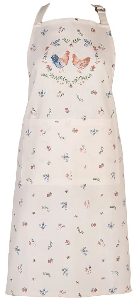 Balvněná kuchynská zástera Chicken and Rooster - 70*85 cm