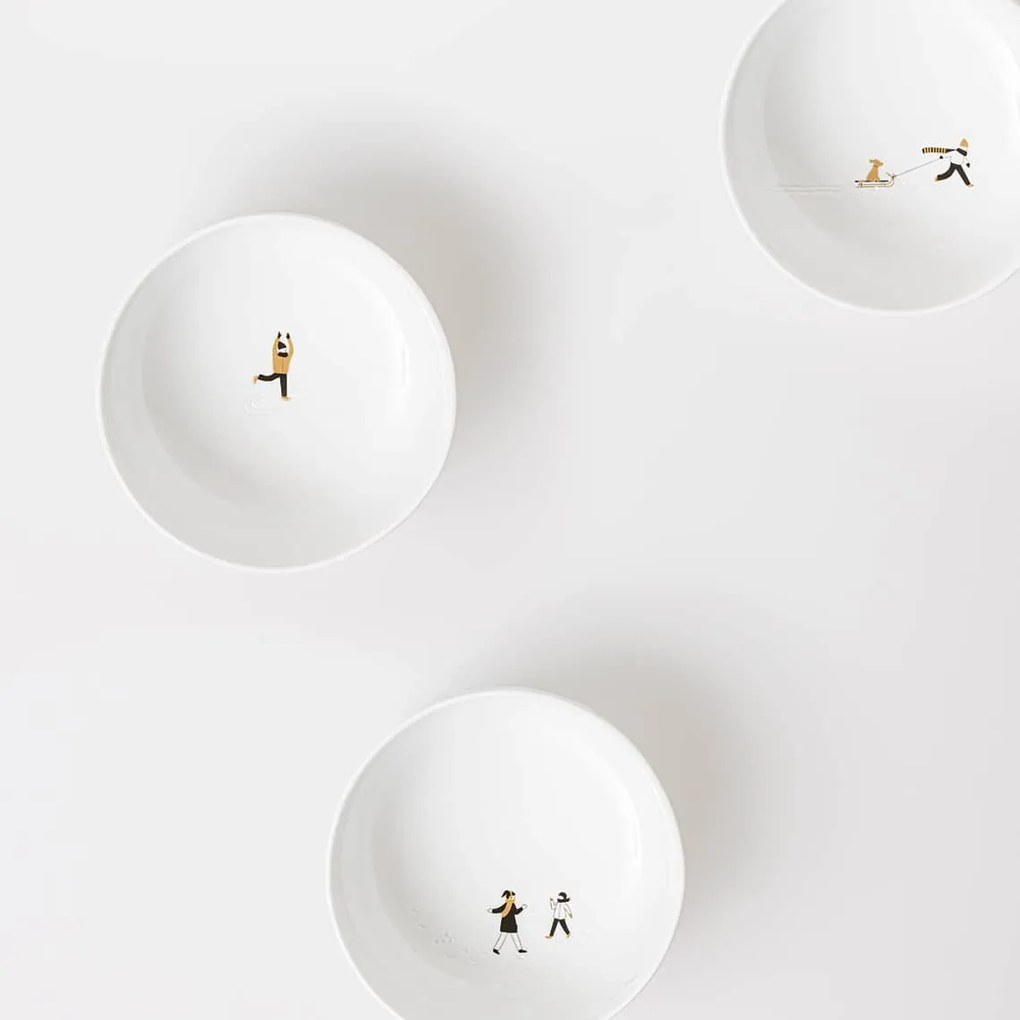 räder Porcelánová miska Ice Skating