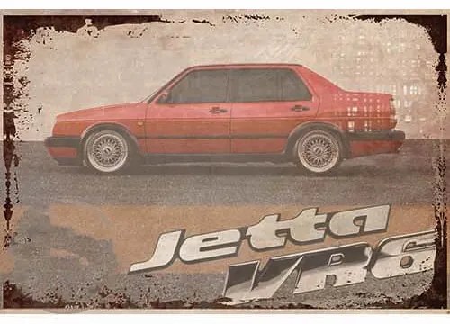 Ceduľa Auto Jetta VR6