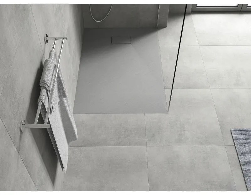 Mexen Hugo, SMC obdĺžniková sprchová vanička 130 x 80 cm, šedá, 42618013