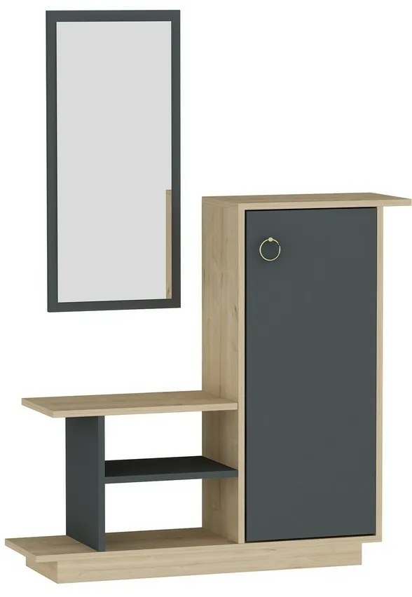 Predsieňová zostava Asia Oak and Anthracite