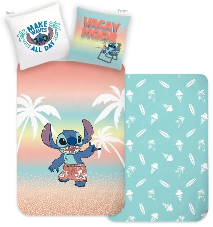 Detské obliečky Lilo a Stitch Na Dovolenke 140x200/70x90 cm