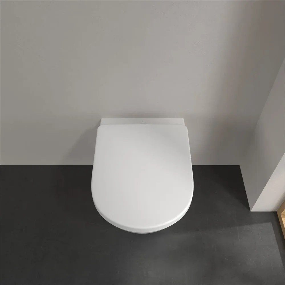 VILLEROY &amp; BOCH Subway 2.0 Comfort WC sedátko s poklopom, s funkciou QuickRelease a Softclosing, biela alpská, 9M86S101